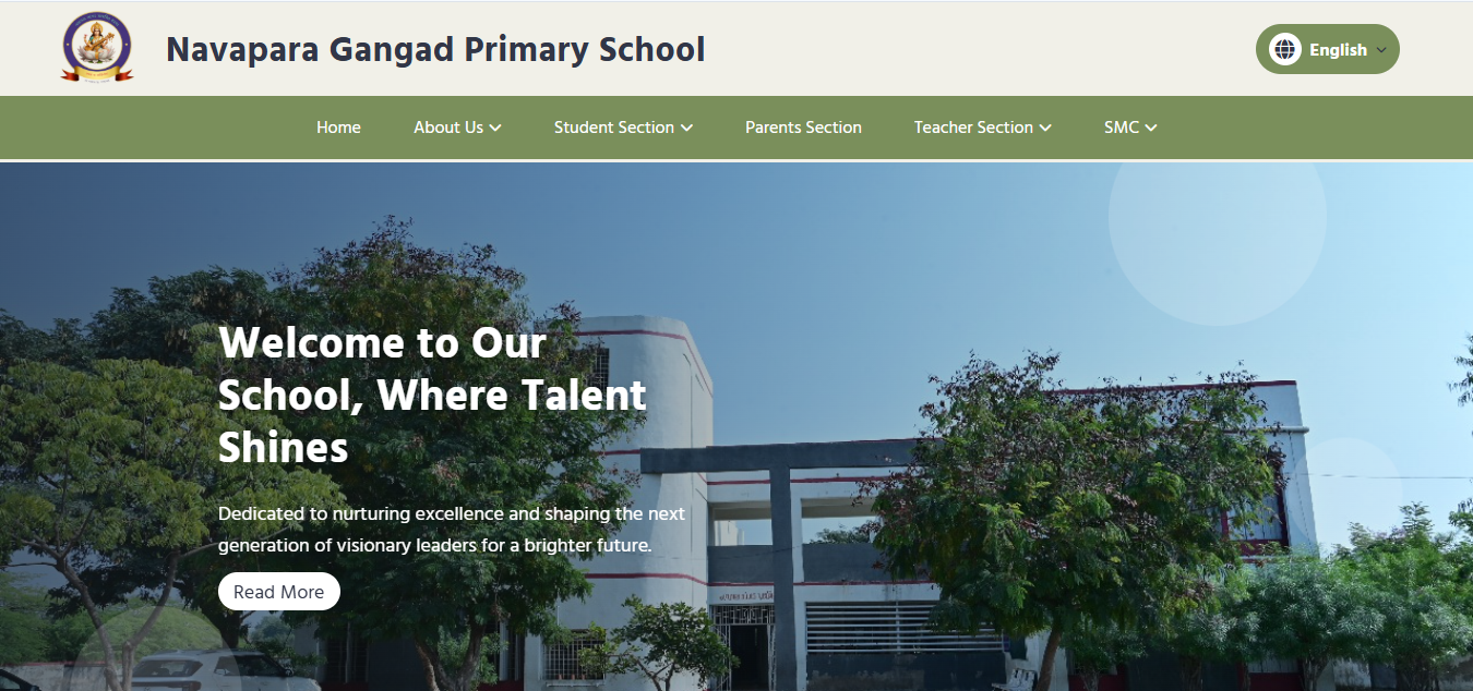 Gangad School Website based on Umbraco CMS