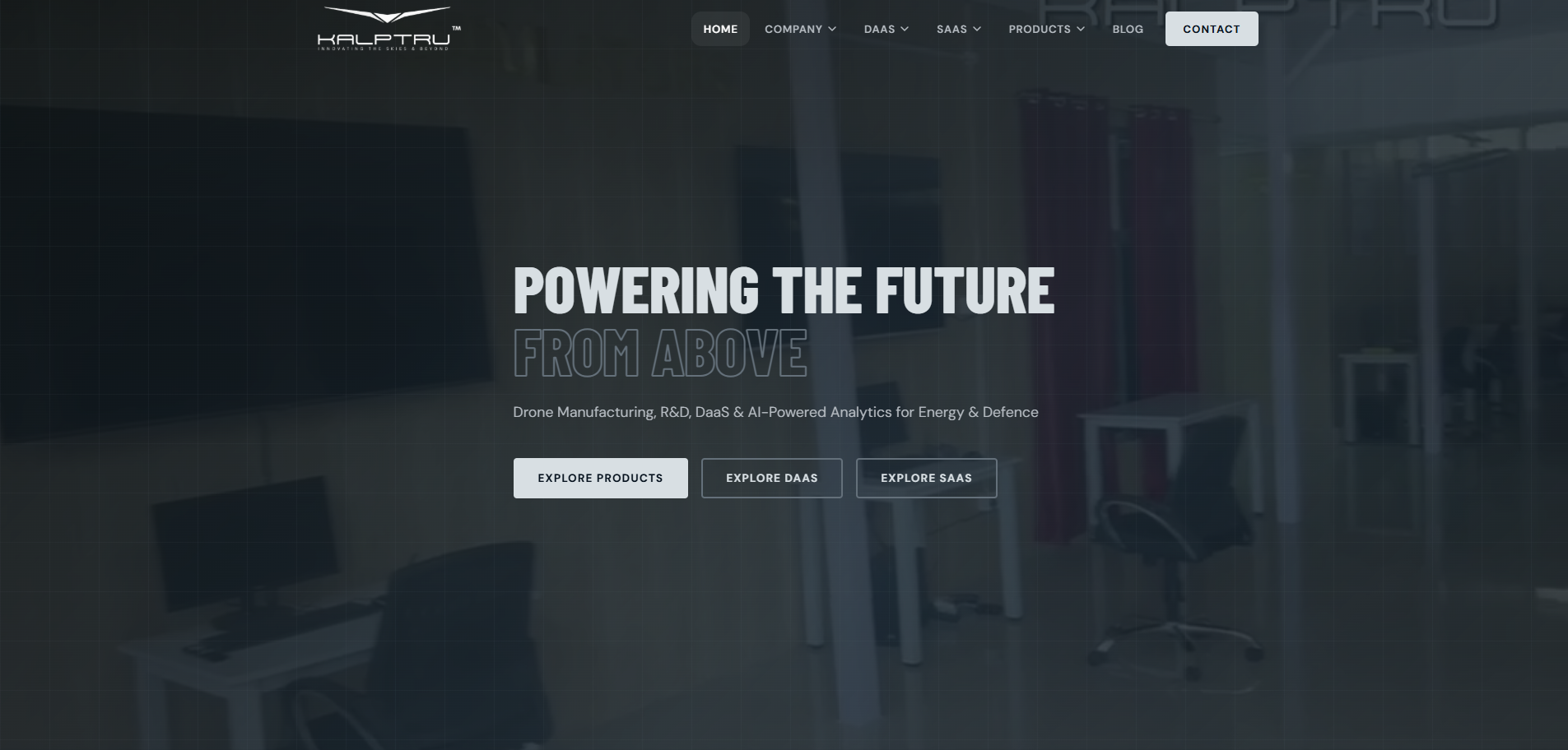 Kalptru Drone Solutions Website Powered by Umbraco CMS
