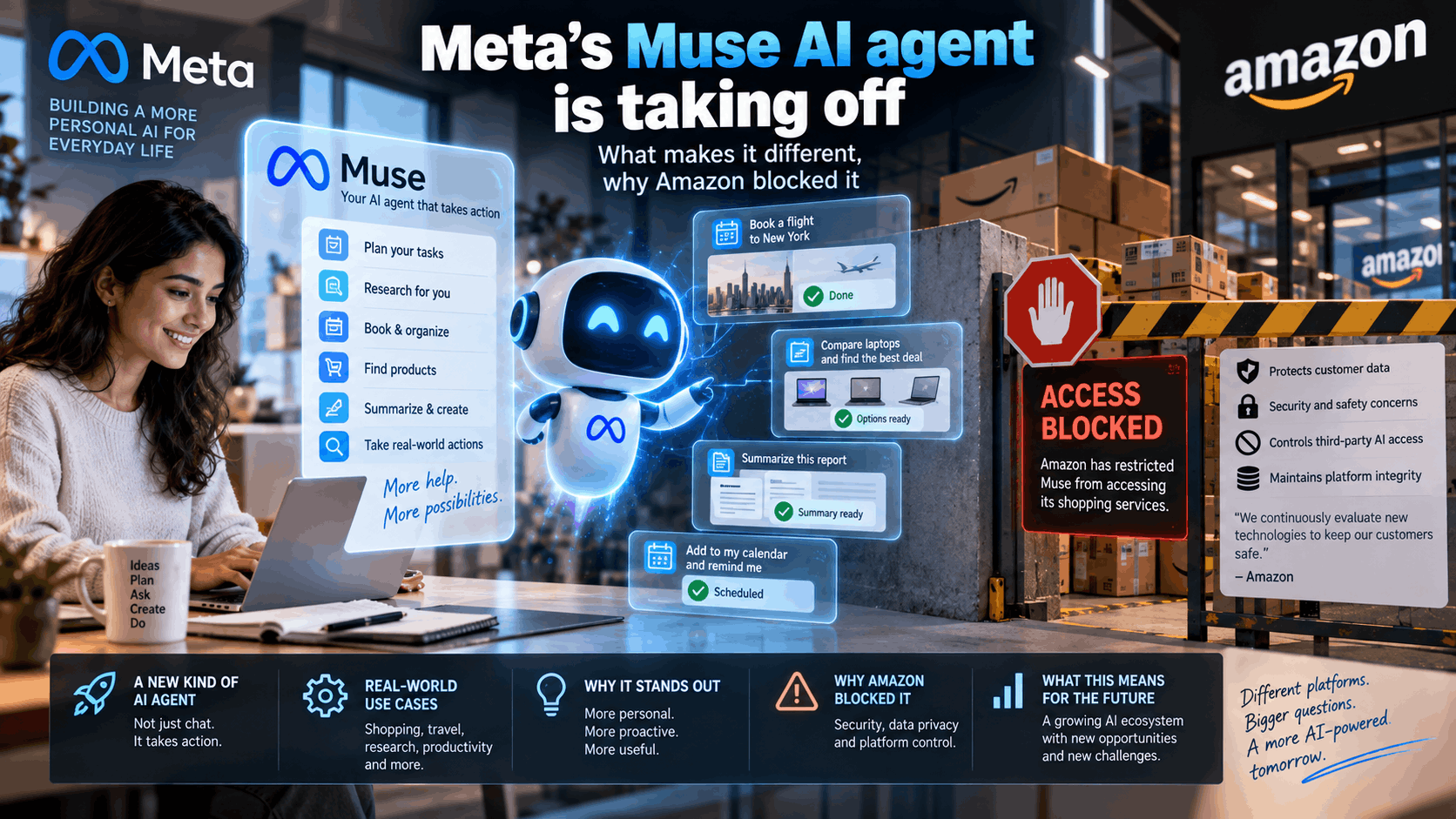 Meta’s Muse AI Agent Is Taking Off: What Makes It Different and Why Amazon Blocked It?