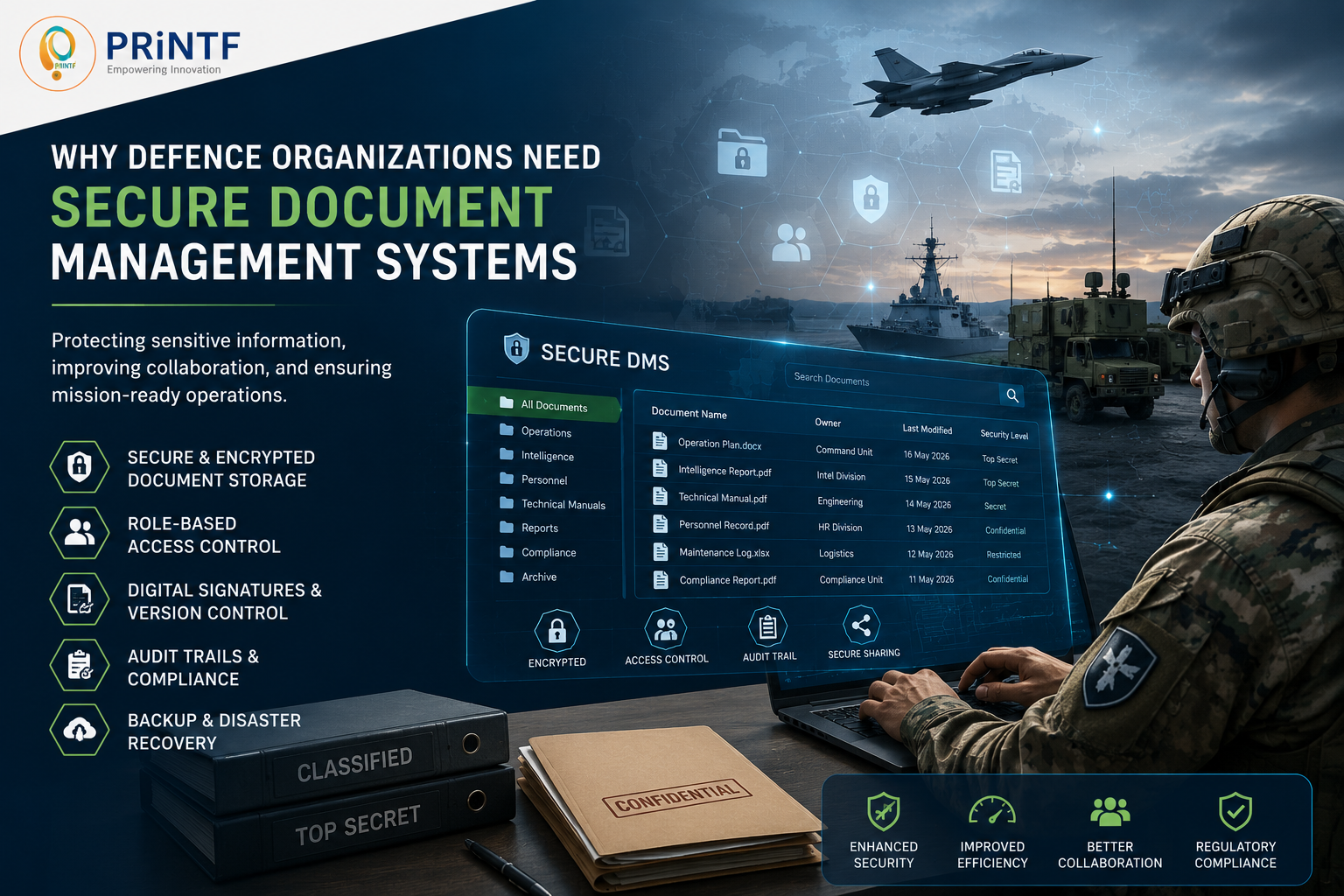 Why Defence Organizations Need Secure Document Management Systems