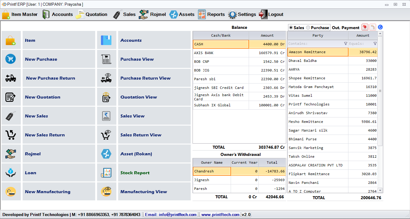 Accounting and Billing System