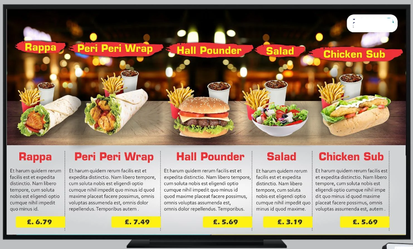 Digital Menu (T.V.App)